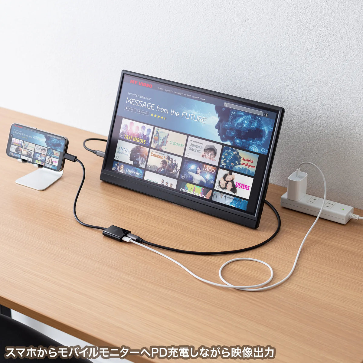 USB Type-C Expansion Adapter (Cable Type, PD Compatible) AD-ALCCPD02