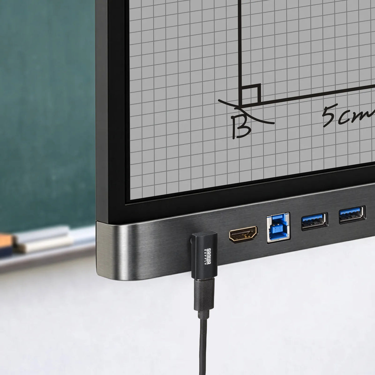 Type-C変換アダプタ(CtoC・L字垂直・40Gbps・240W) AD-USB38CCFL