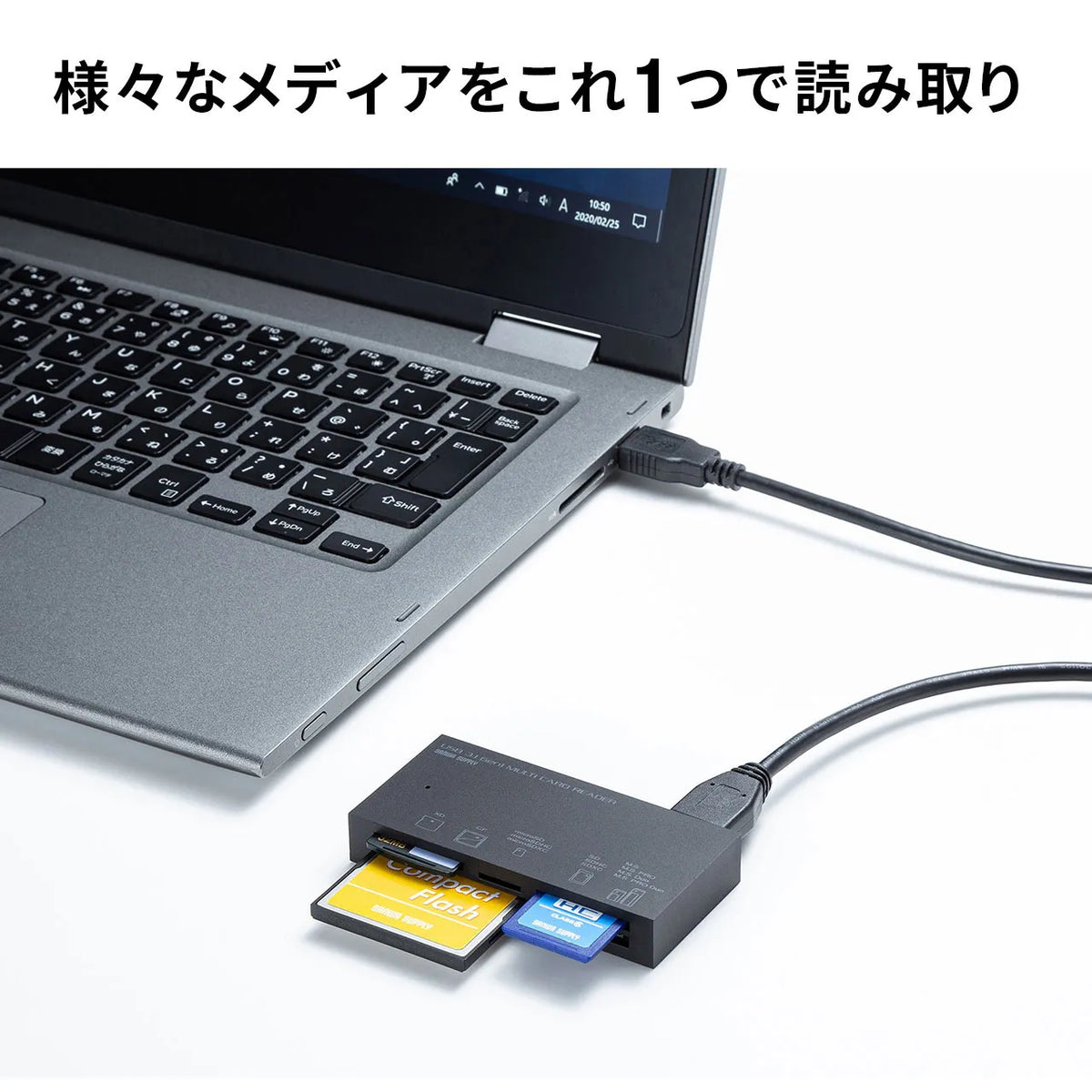 USB 3.1 Multi-Card Reader ADR-3ML50BK