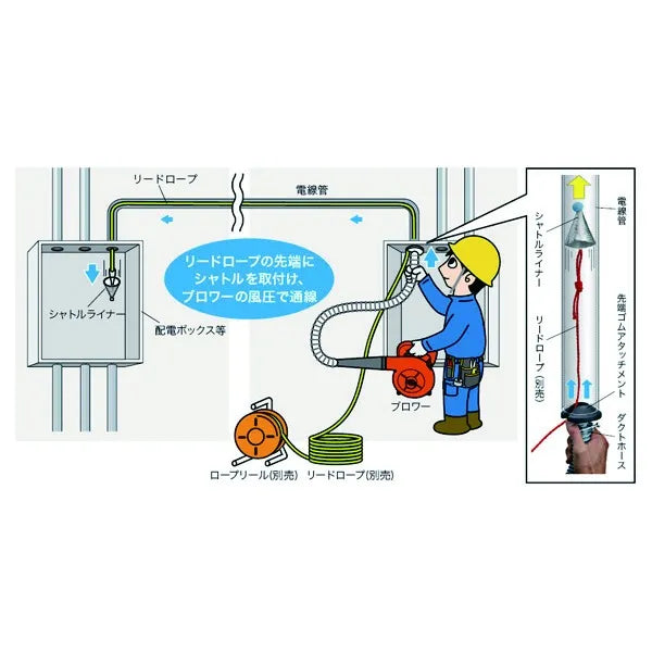 Cable pulling jet blower BW-500
