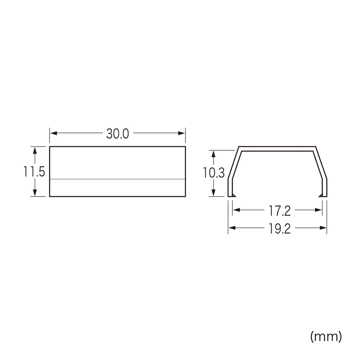 CA-KK17MW用ケーブルカバー(直線、ミルキーホワイト) CA-KK17MWJ