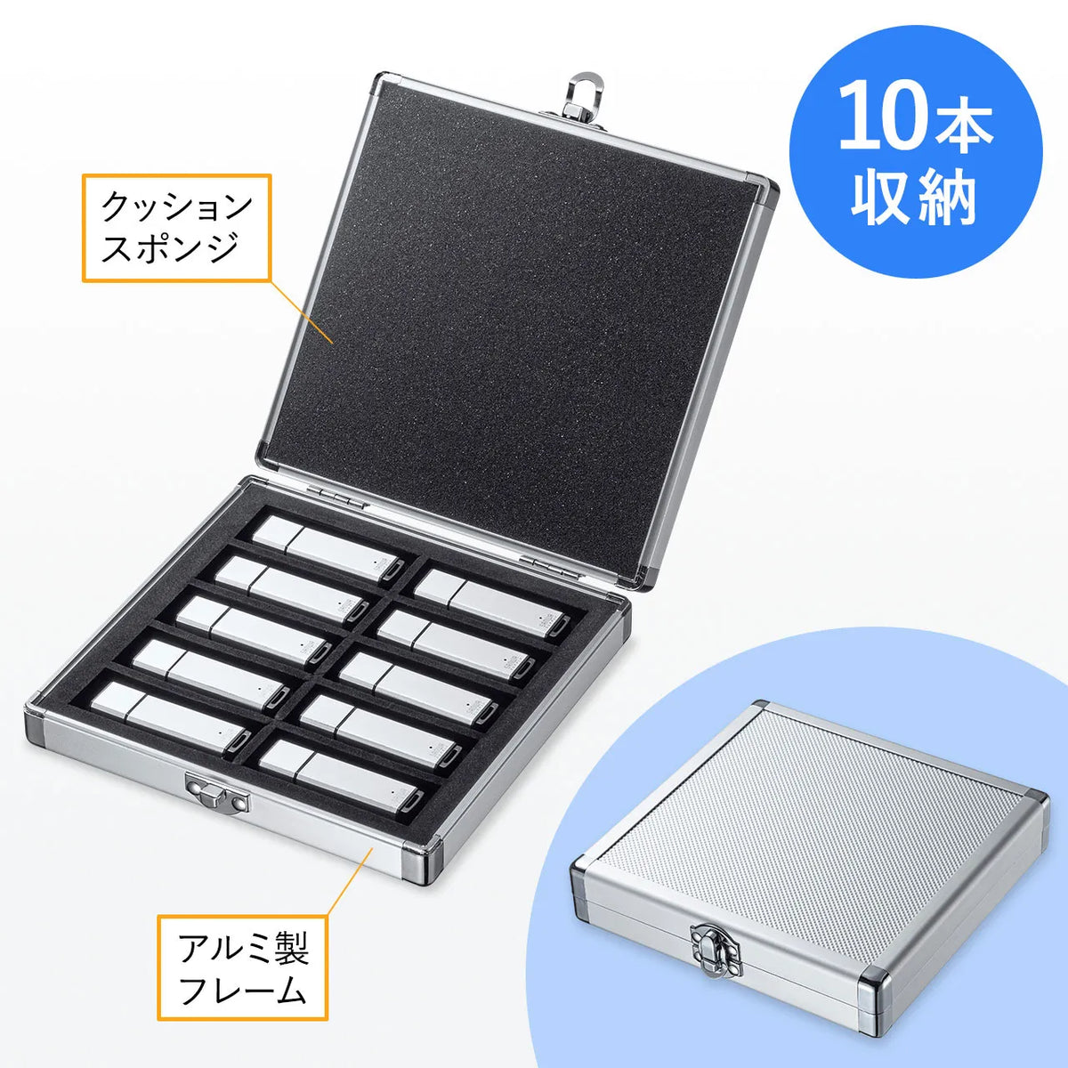 USB flash drive case (holds 10 drives) FC-UFD1N