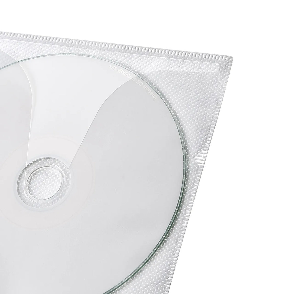 DVD/CD Non-woven Fabric Case (with Ring Hole, White) FCD-FR100WN