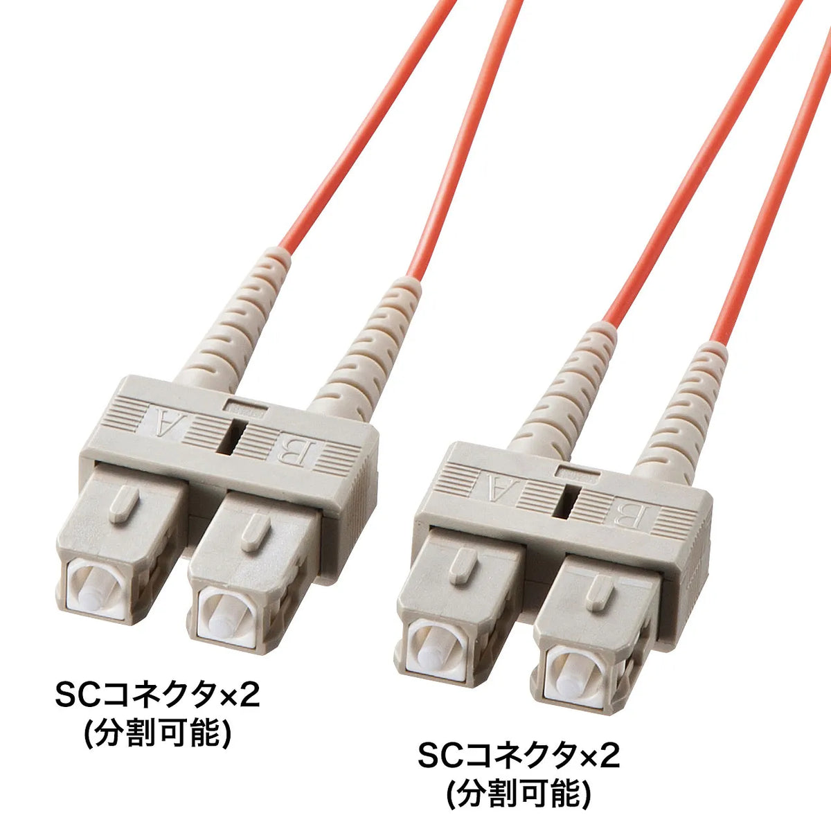 Spectacle-type optical fiber cable (multi-type 62.5μm, SC×2-SC×2, 3m) HKB-SCSC6-03L