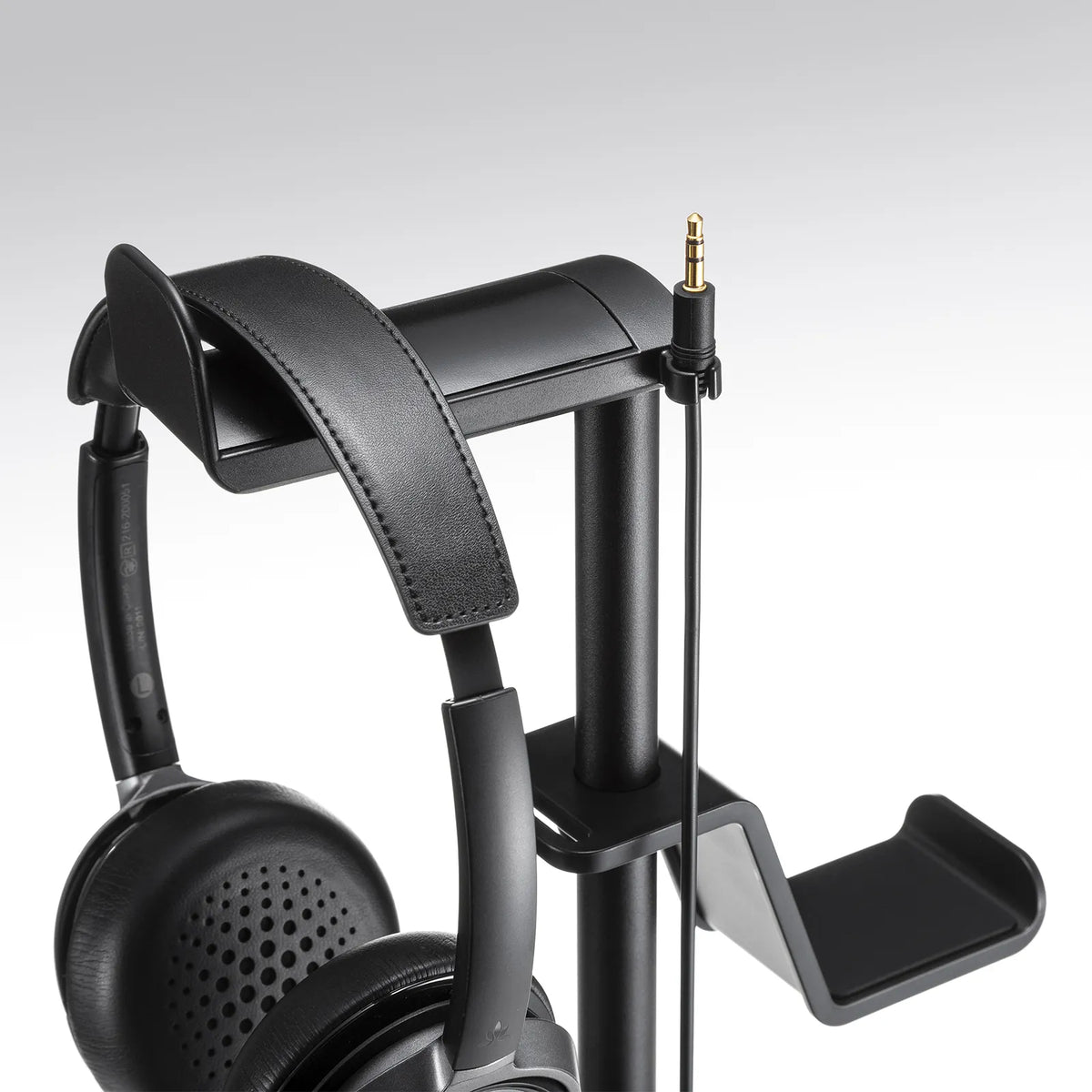 Game controller stand (with headphone holder, black) JY-STN1BK