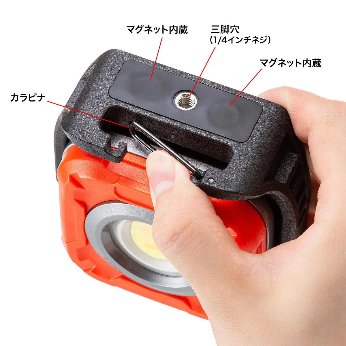Rechargeable LED work light (stepless dimming, angle adjustment, waterproof IPX6, multi-purpose installation) LED-WL2