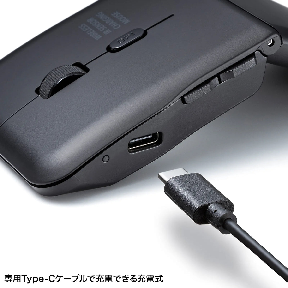 Silent Wireless IR LED Mouse (5 Buttons, Slim Design) MA-WIS5117BK