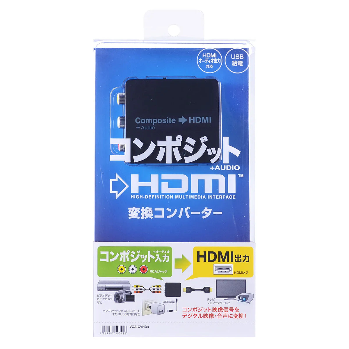 Composite signal to HDMI converter VGA-CVHD4