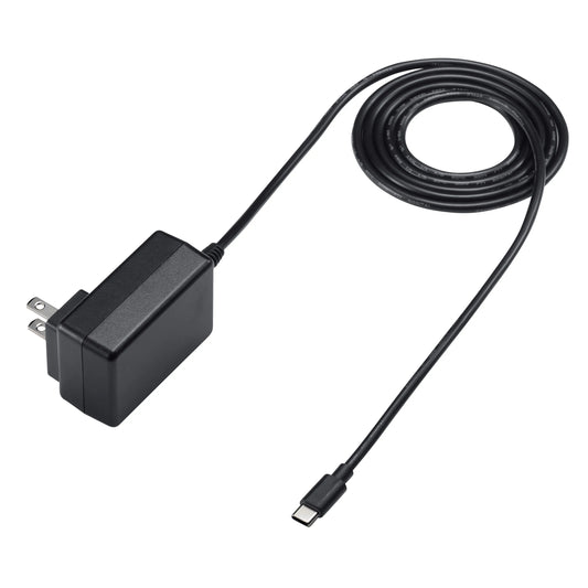 USB Type-C Cable Integrated AC Charger (5V/3A) ACA-IP103BK