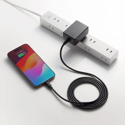 USB Type-Cケーブル一体型AC充電器（5V/3A） ACA-IP103BK