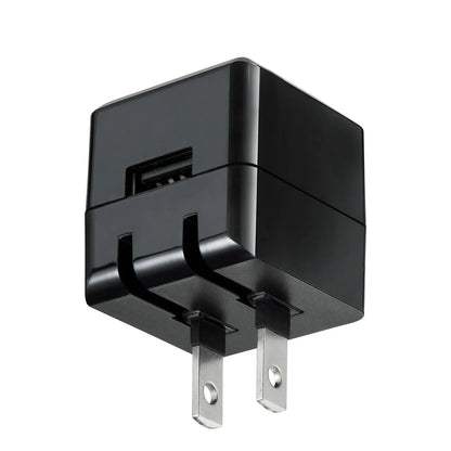 キューブ型USB充電器（1A・高耐久タイプ・ブラック） ACA-IP70BK