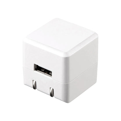 キューブ型USB充電器（1A・高耐久タイプ・ホワイト） ACA-IP70W