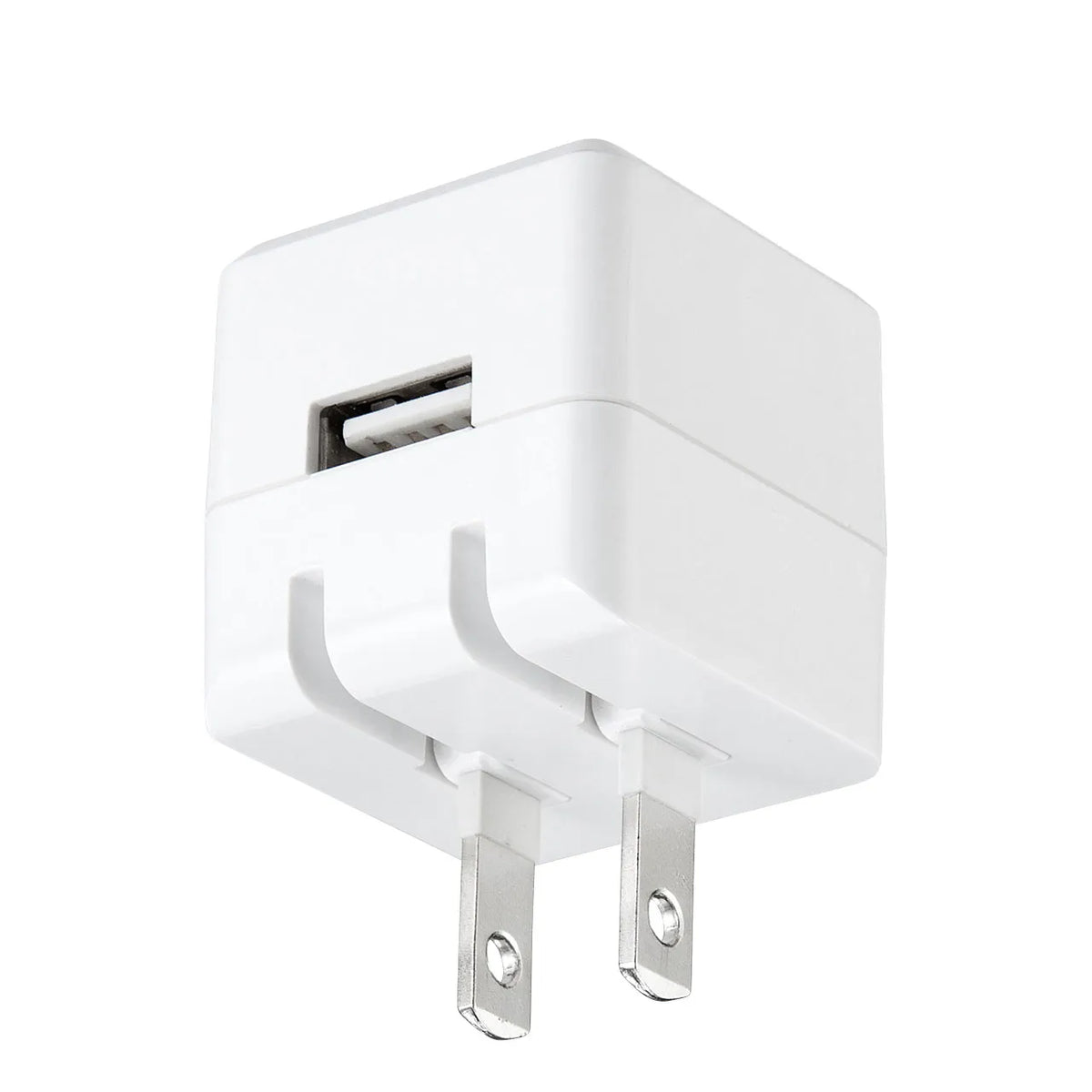 キューブ型USB充電器（1A・高耐久タイプ・ホワイト） ACA-IP70W