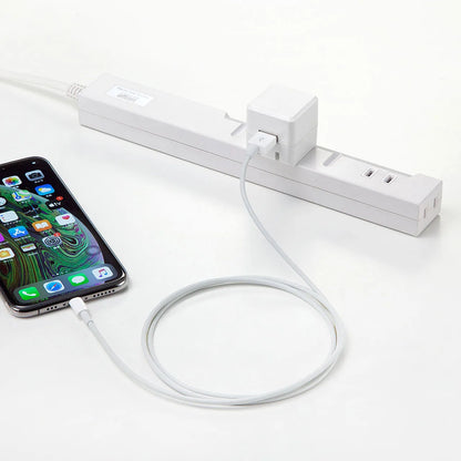 キューブ型USB充電器（1A・高耐久タイプ・ホワイト） ACA-IP70W