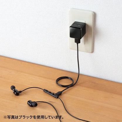 キューブ型USB充電器（1A・高耐久タイプ・ホワイト） ACA-IP70W