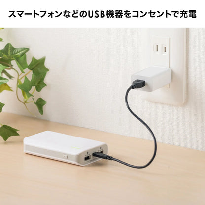USB充電器（1A・ホワイト） ACA-IP86W