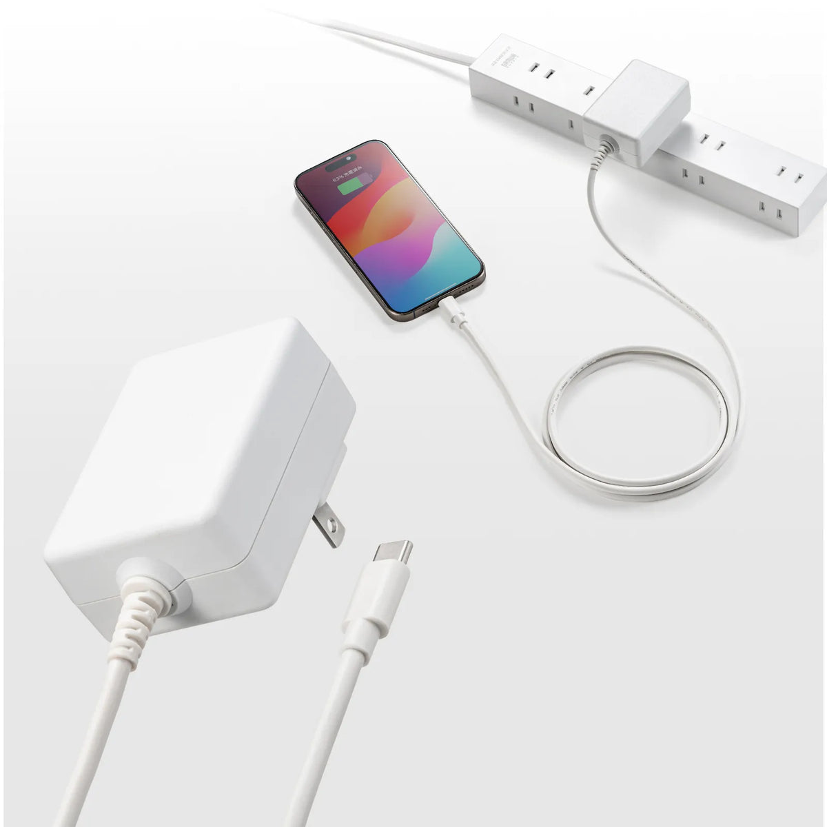 USB PD compatible AC charger (PD20W, integrated Type-C cable) ACA-PD102W