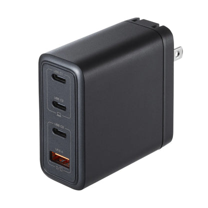 USB PD対応AC充電器（PD100W・Cx3+Ax1） ACA-PD104BK