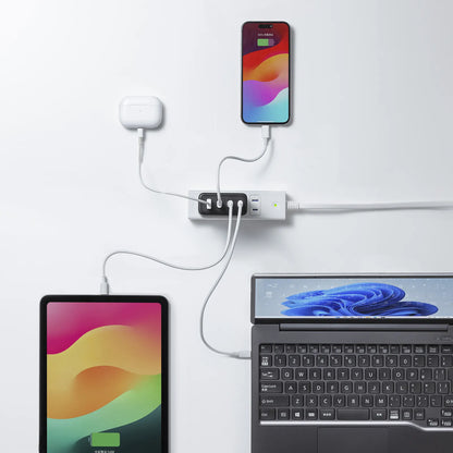 USB PD対応AC充電器（PD100W・Cx3+Ax1） ACA-PD104BK
