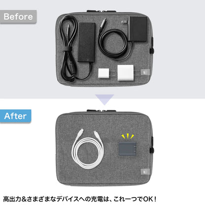 USB PD compatible cube-type AC charger (PD65W) ACA-PD105BK