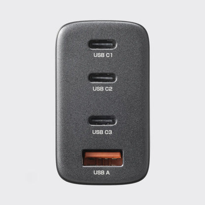 USB PD対応AC充電器（PD65W・Cx3+Ax1） ACA-PD107BK