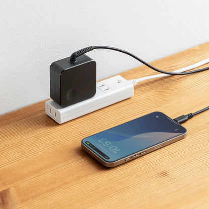 USB PD compatible AC charger (PD45W, Type-C cable integrated) ACA-PD108BK