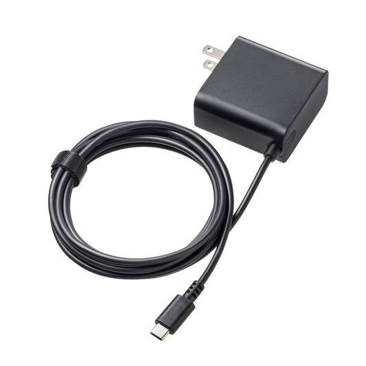 USB PD対応AC充電器（PD65W・Type-Cケーブル一体型） ACA-PD110BK
