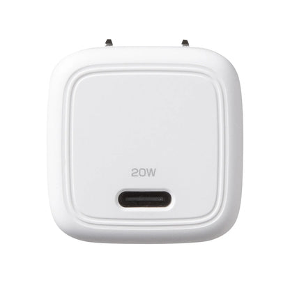 USB PD compatible cube-type AC charger (PD20W, Type-C cable included) ACA-PD113SETW
