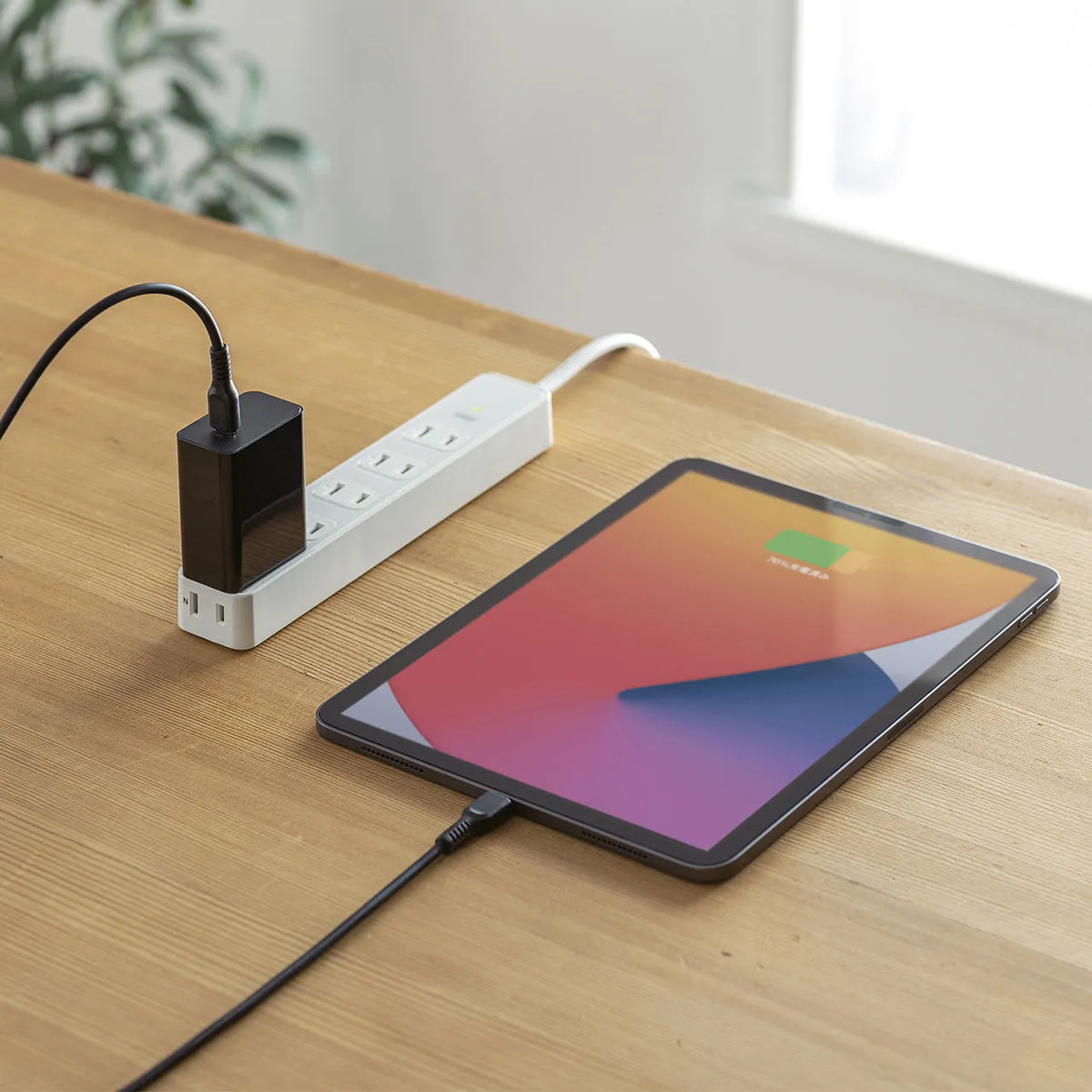 USB PD compatible AC charger (PD45W, with Type-C cable) ACA-PD80BK