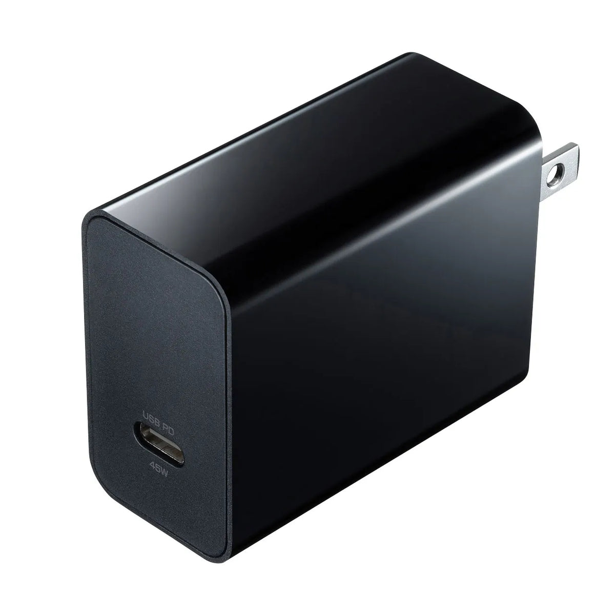USB PD compatible AC charger (PD45W, with Type-C cable) ACA-PD80BK