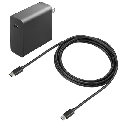 USB PD compatible AC charger (PD100W, with Type-C cable) ACA-PD93BK