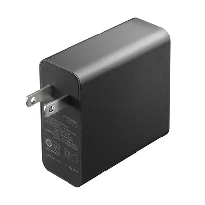 USB PD compatible AC charger (PD100W, with Type-C cable) ACA-PD93BK
