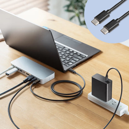 USB PD compatible AC charger (PD100W, with Type-C cable) ACA-PD93BK