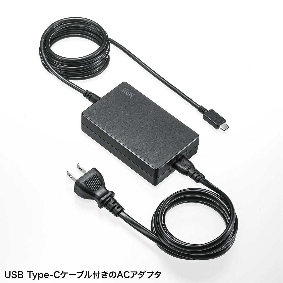 USB PD compatible AC charger (PD100W, integrated Type-C cable) ACA-PD94BK