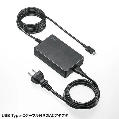 USB PD compatible AC charger (PD100W, integrated Type-C cable) ACA-PD94BK