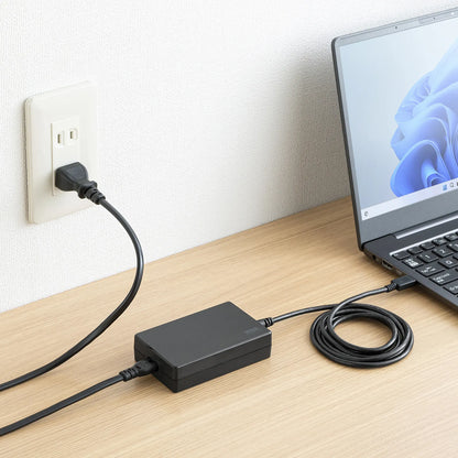 USB PD compatible AC charger (PD100W, integrated Type-C cable) ACA-PD94BK