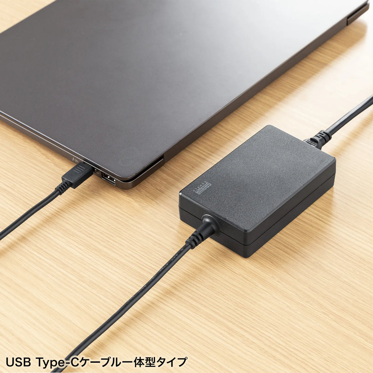 USB PD compatible AC charger (PD100W, integrated Type-C cable) ACA-PD94BK