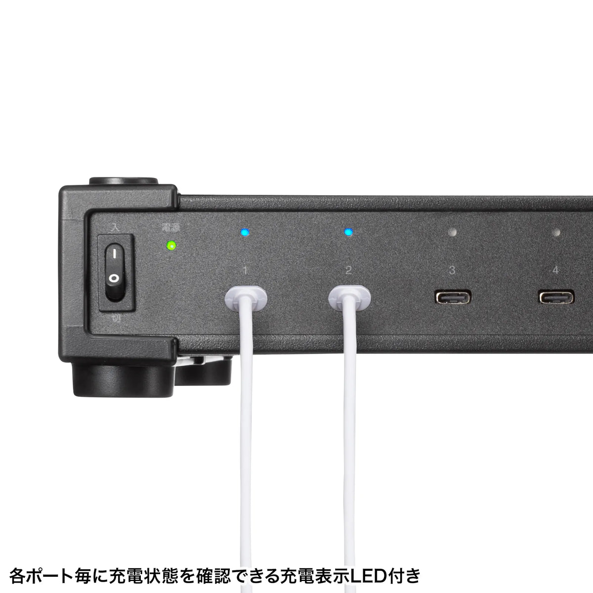 USB PD compatible AC charger (10 ports, 350W total) ACA-PD96