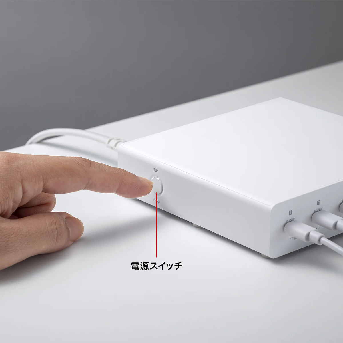 USB PD compatible AC charger (6 ports, 72W total) ACA-PD98