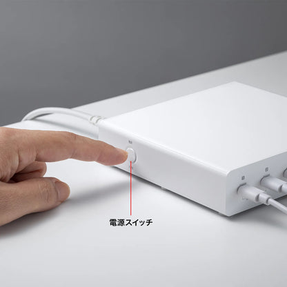 USB PD compatible AC charger (6 ports, 72W total) ACA-PD98
