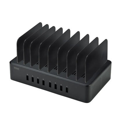 USB Charging Stand (8 Ports, 19.2A Total, High Durability Type) ACA-STN74BK