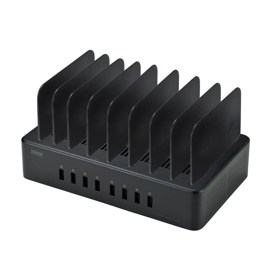 USB Charging Stand (8 Ports, 19.2A Total, High Durability Type) ACA-STN74BK