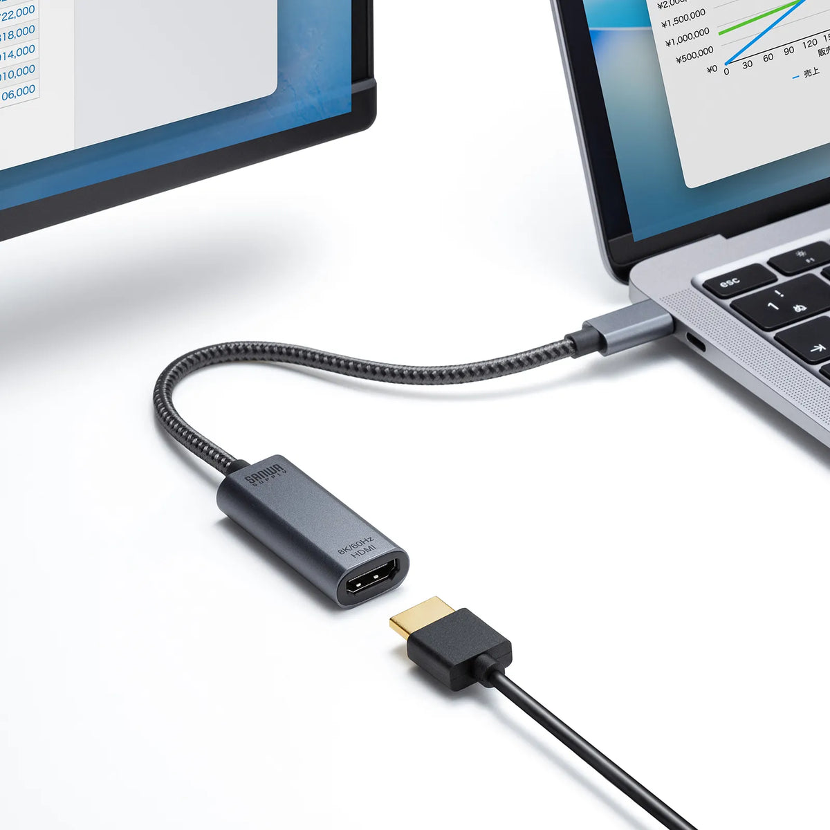 USB Type C to HDMI Conversion Adapter (8K/60Hz/HDR) AD-ALC8KHDR