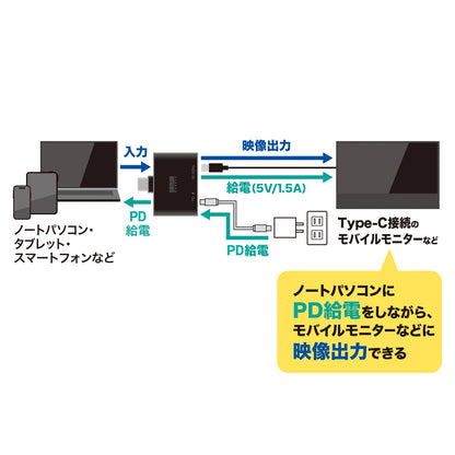 USB Type-C Expansion Adapter (Adapter Type, PD Compatible) AD-ALCCPD01