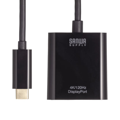 USB Type C-DisplayPort変換アダプタ(4K/120Hz/HDR対応） AD-ALCDP02