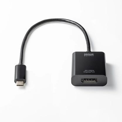 USB Type C-DisplayPort変換アダプタ(4K/120Hz/HDR対応） AD-ALCDP02