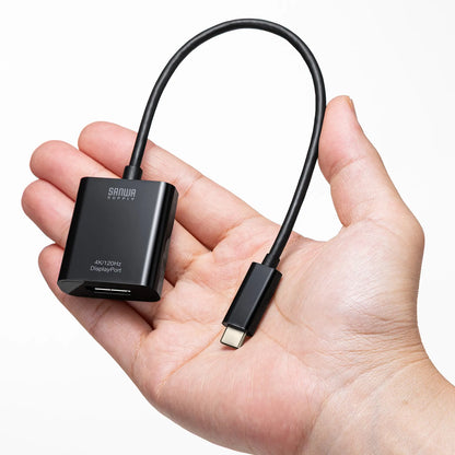 USB Type C-DisplayPort変換アダプタ(4K/120Hz/HDR対応） AD-ALCDP02