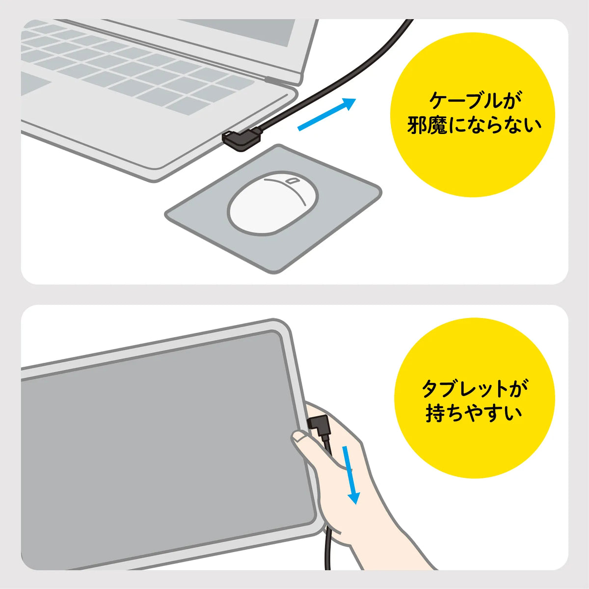 USB Type C (L-shaped) to HDMI Conversion Adapter (4K/30Hz) AD-ALCHD02L