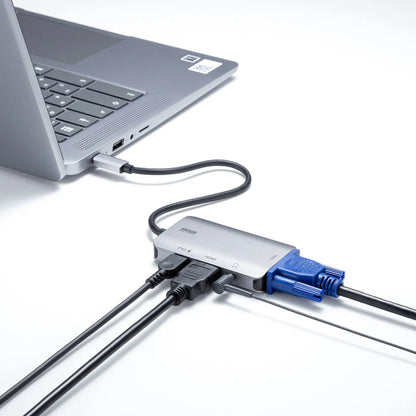 USB Type C-HDMI/VGA変換アダプタ(4K/30Hz/PD対応) AD-ALCHV02