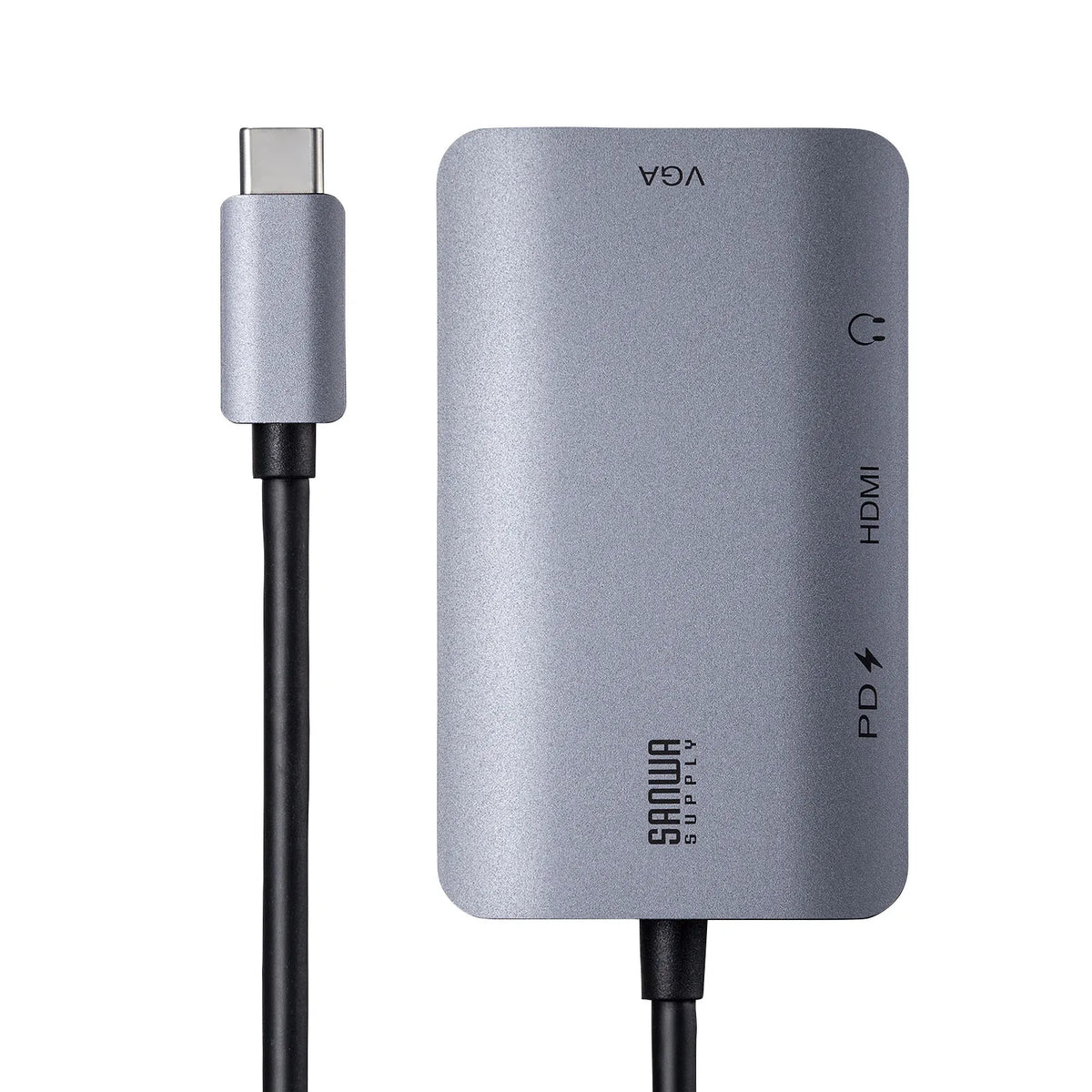 USB Type C-HDMI/VGA変換アダプタ(4K/30Hz/PD対応) AD-ALCHV02